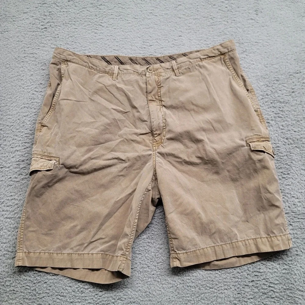 Cremieux Shorts Mens 40 Tan Cargo Pockets Causal Comfort 9